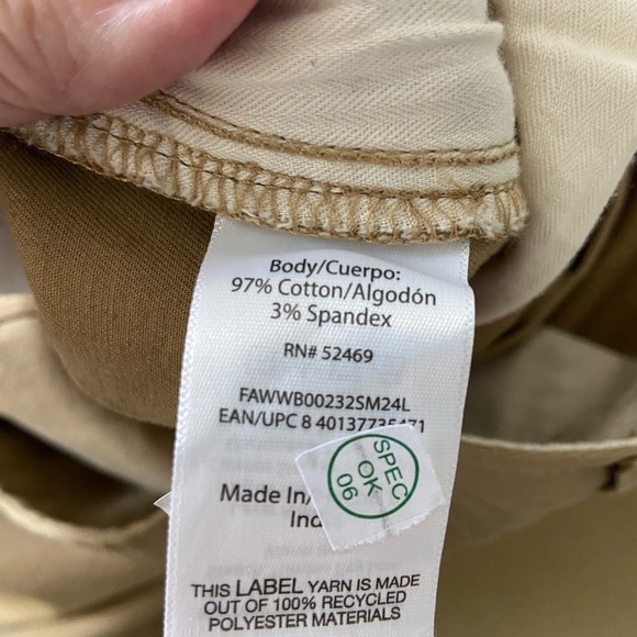 Free Assembly Preppy Academia Chinos Straight Leg Neutral Smart Casual Size 12 - Picture 5 of 12